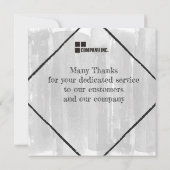 Employé de la carte de reconnaissance du mois (Dos)