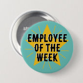 Employé de la semaine Étoile Boss badge du travail (Devant & derrière)
