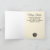 Employé de l'emblème d'or Faux de la carte de l'an (Intérieur)