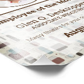 Employé de photo rétroactive du certificat du mois (Coin)