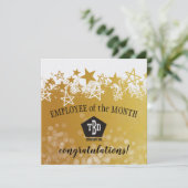 Employé d'or de Faux de la carte de récompense de (Debout devant)