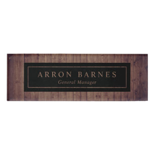 Employé du bois Nom magnétique Balise Badge