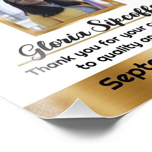 Employé du mois certificat d'attribution photo (Coin)