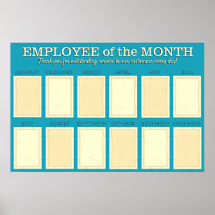 Employé du tableau de photos 4X6 de l'affichage du