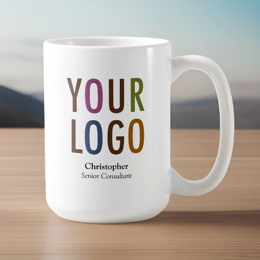 Employé Mug Nom personnalisé Marque du logo de l'e