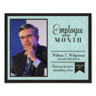 Employé photo personnalisé du mois prime d'encoura