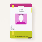 Employee ID Workers Employee Staff Member Badge 3 (Devant)