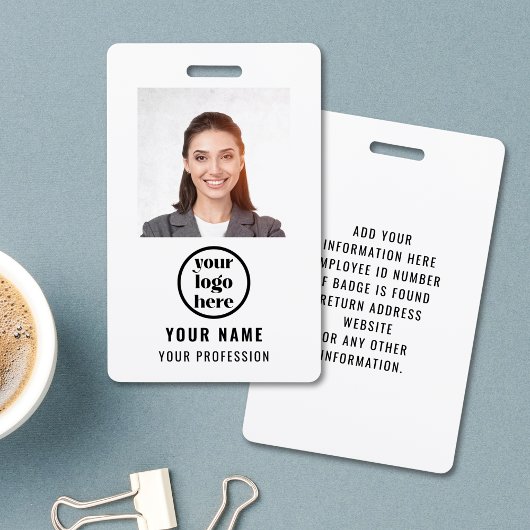 Employee Photo ID Company Security Badge
