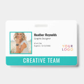 Employee Photo Logo Turquoise Badge (Avant)