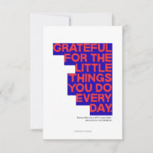 Employee Staff Thank You Appreciation Card