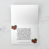 Employeur à la carte des employés bonnes fêtes (Intérieur)