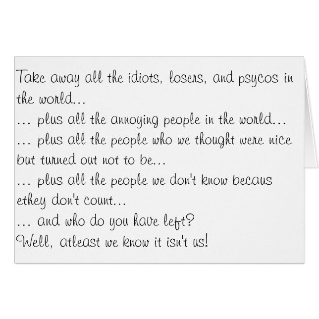 Emportez tous les perdants… (Devant horizontal)