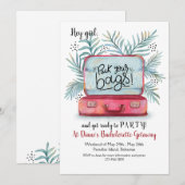 Emportez vos sacs Bachelorette Party Invitations (Devant / Derrière)
