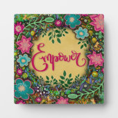 Empower Floral Whimsical Inspiration Ezel Fotoplaat (Voorkant)