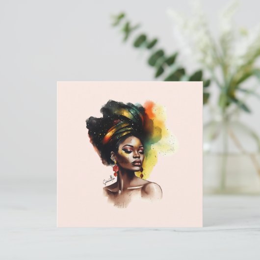 Empowered Afro-Amerikaanse Vrouw (2) (Staand voorkant)
