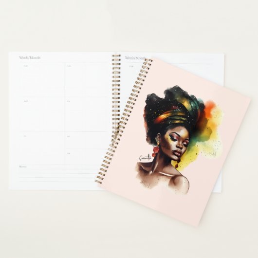 Empowered Afro-Amerikaanse Vrouw (2) Planner (Display)