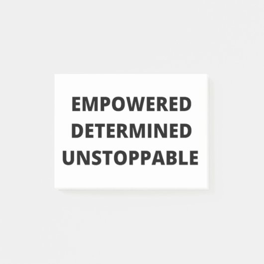 Empowered Determined Unstoppable Women Post-it® Notes (Voorkant)