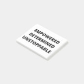 Empowered Determined Unstoppable Women Post-it® Notes (Schuin)