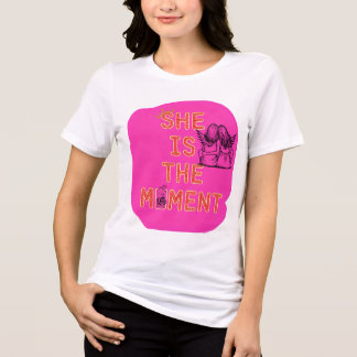 Empowered Vibes - She Is The Moment Graphic T-shir Tri-Blend Shirt