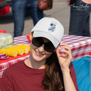 Empowered Womanhood Water Kleur Bloemen Inspiratie Trucker Pet