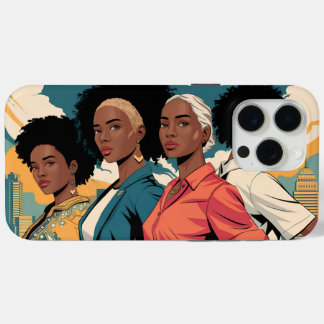 Empowered Women in Urban Mode iPhone 15 Pro Max Hoesje