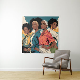 Empowered Women in Urban Mode Wandkleed