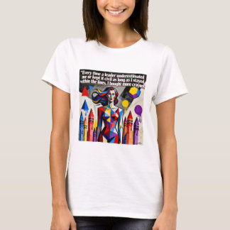 Empowerende Werk Motivatie Vrouwen Veerkracht T-shirt