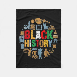 Empowering Black History Month Draag 2 Fleece Deken