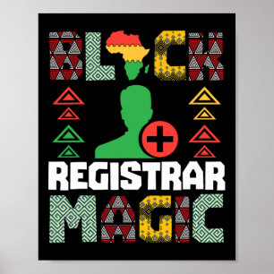 Empowering Black Registrator Magic Afro-Amerikaans Poster