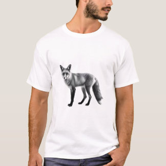 Empowering Black & White Fox T-shirt