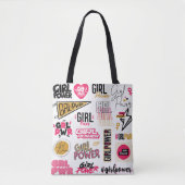 Empowering Girl Power Stijlvol en functioneel Draagtas (Voorkant)