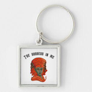 Empowering Goddess Art Spirituele Vrouwelijke Krac Sleutelhanger