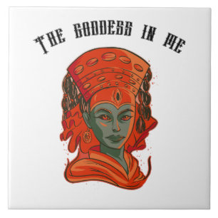 Empowering Goddess Art Spirituele Vrouwelijke Krac Tegeltje