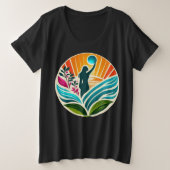 Empowering Humanity Plus-Size Grote Maat T-shirt (Design voorkant)