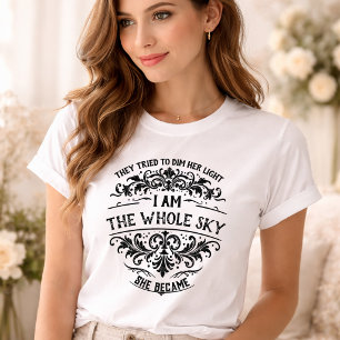 Empowering I Am the Whole Sky Dames Vintage T-shirt