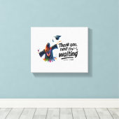 Empowering Inspirerend offerte Canvas | "Dank je Afdruk (Insitu (Houten vloer))