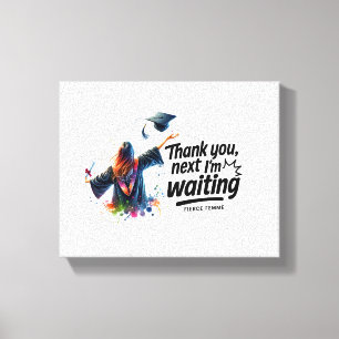 Empowering Inspirerend offerte Canvas "Dank je Afdruk