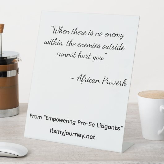 Empowering Pro-Se Pedastal Reclamebord Met Voetstuk (Insitu)