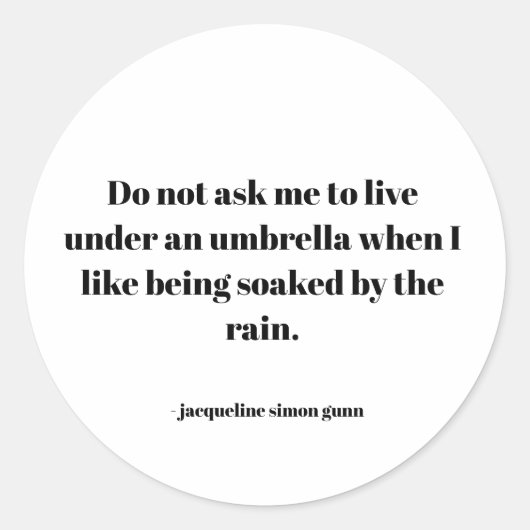 Empowering quote ronde sticker (Voorkant)