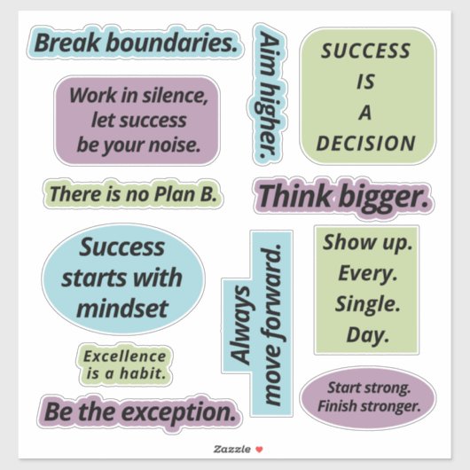 Empowering Sticker Set Custom-Cut Vinyl Sticker (Vel)