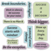 Empowering Sticker Set Custom-Cut Vinyl Sticker (Voorkant)