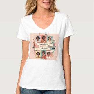 Empowering Women's History Month Graphic T-shirt