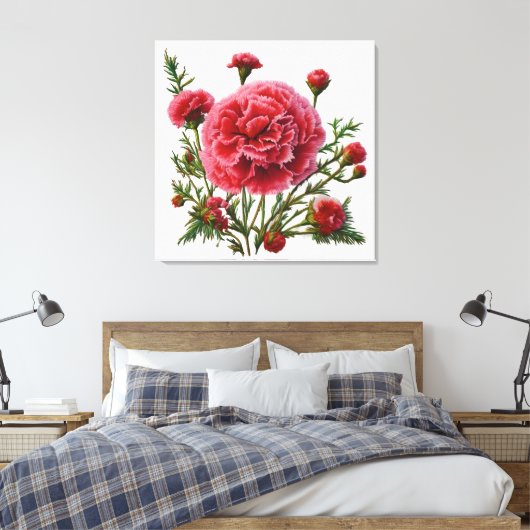 Empowerment door anjerenergie canvas afdruk (Insitu (Slaapkamer))