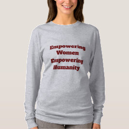 Empowerment van de mensheid met lange mouwen t-shirt
