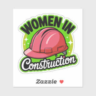 Empowerment van vrouwen in de bouw Sticker