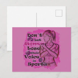 Empowerment van vrouwen. Vrouwen spreken voor zich Briefkaart