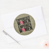 Empowerment Vrouwen Gouden Glitter Stickers (Envelop)