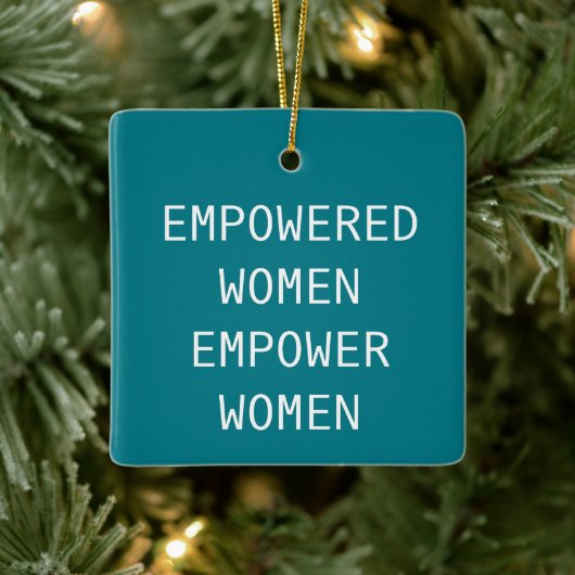 Empowervrouwen geven de Cool RBG Keramisch Ornament (Boom)