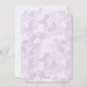 Empreinte bleu ou rose jolie Invitation de la révé (Dos)