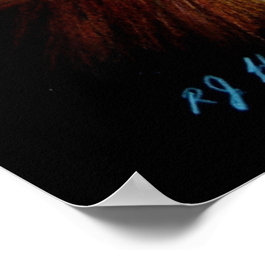 Empreinte Boxer Dog, affiche (Coin)